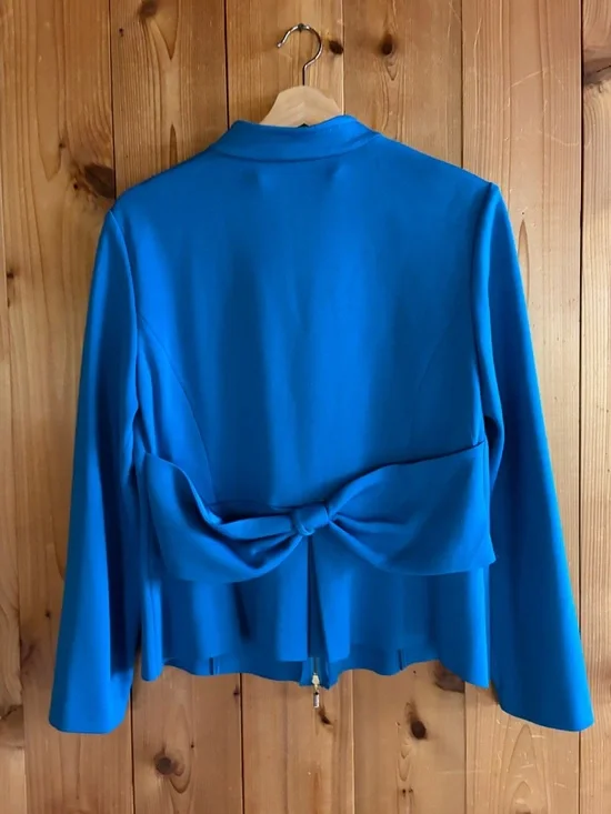 St. John Knits for Nordstrom's Milano Knit Zip-Up Jacket sz 10 - Picture 9 of 12